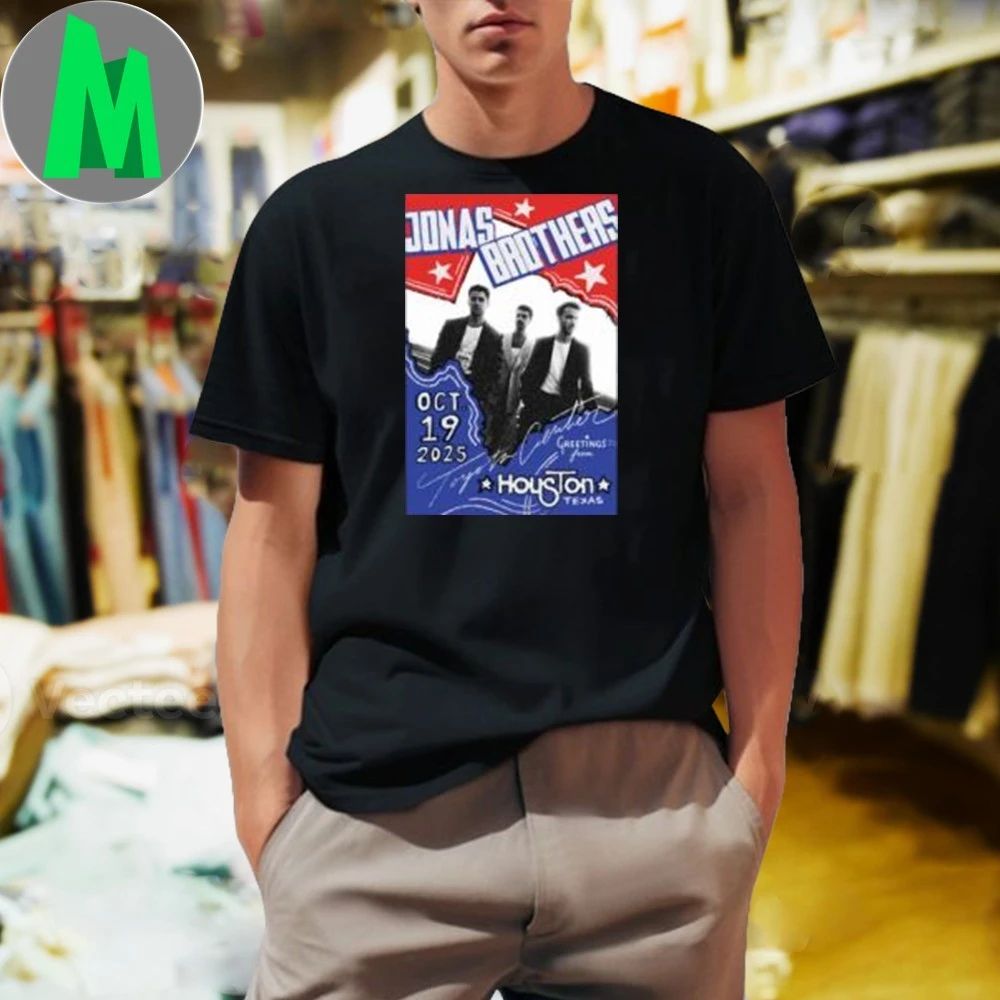 Jonas Brothers Greetings From Your Hometown Houston - Adult & Kids T-Shirts, Sweatshirts & Hoodies apparel design preview 1