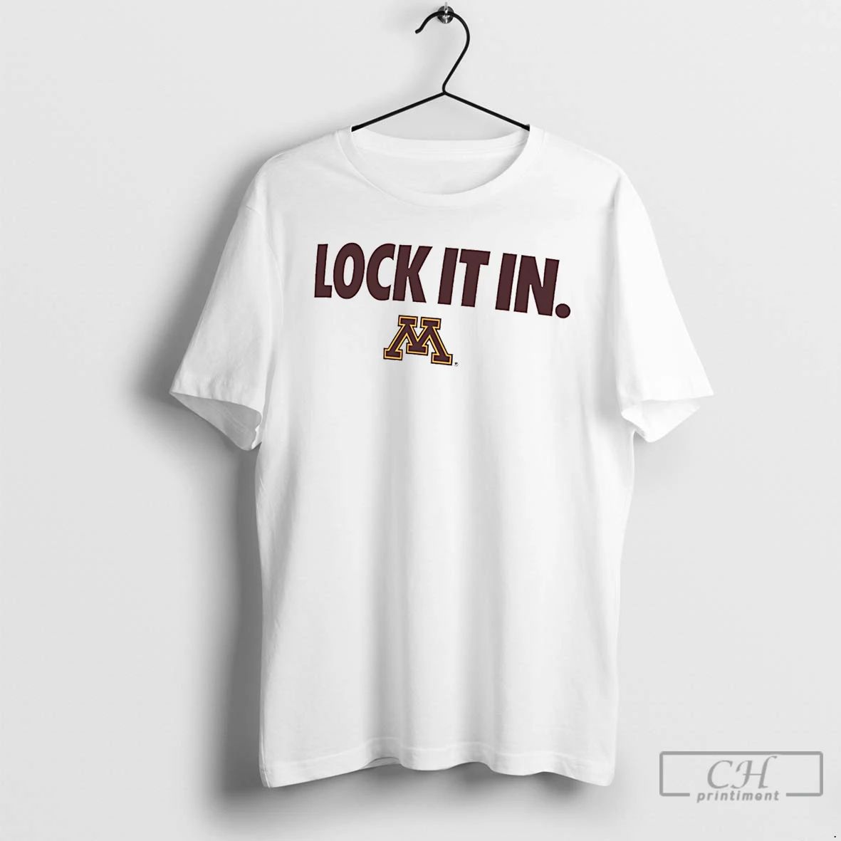 Classic Minnesota Golden Gophers Lock It In Logo - Adult & Kids T-Shirts, Sweatshirts & Hoodies apparel design preview 1
