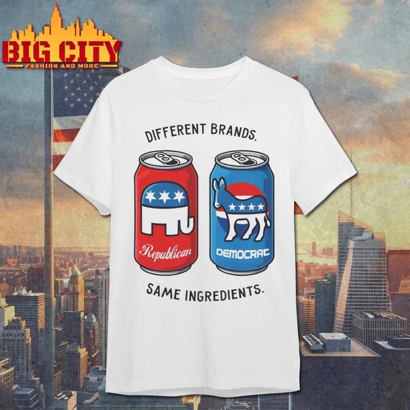 Different Brands Same Ingredients Double Can Of Water - Adult & Kids T-Shirts, Sweatshirts & Hoodies apparel design preview 1