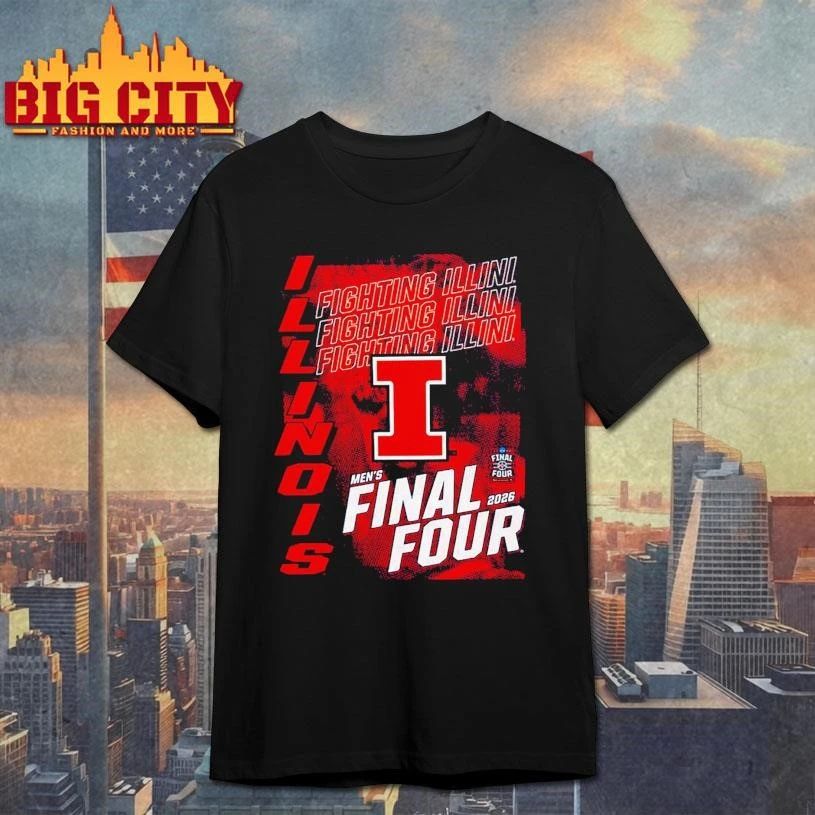 Illinois Fighting Illini 2026 NCAA Men's Basketball - Adult & Kids T-Shirts, Sweatshirts & Hoodies apparel design preview 1