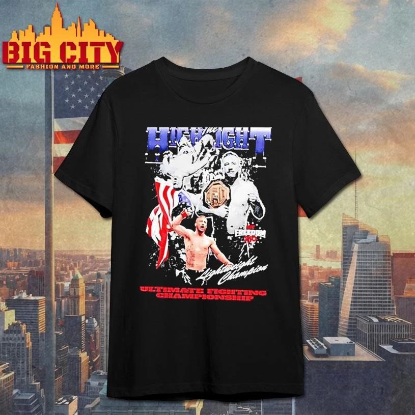 Ufc Justin Gaethje Highlight Freedom 250 Signature - Adult & Kids T-Shirts, Sweatshirts & Hoodies apparel design preview 1