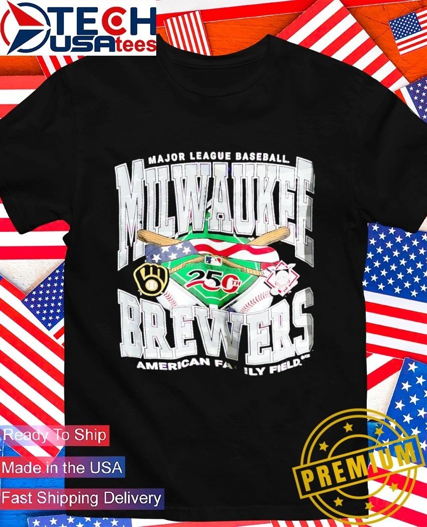 Milwaukee Brewers Commemorative 250th America Family - Adult & Kids T-Shirts, Sweatshirts & Hoodies apparel design preview 1
