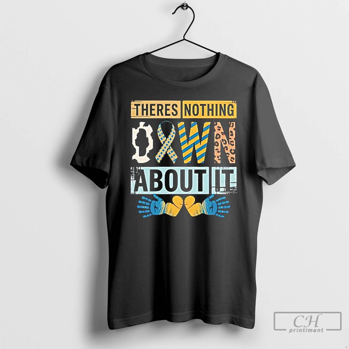 Classic Theres Nothing Down About It Ribbon Retro - Adult & Kids T-Shirts, Sweatshirts & Hoodies apparel design preview 1