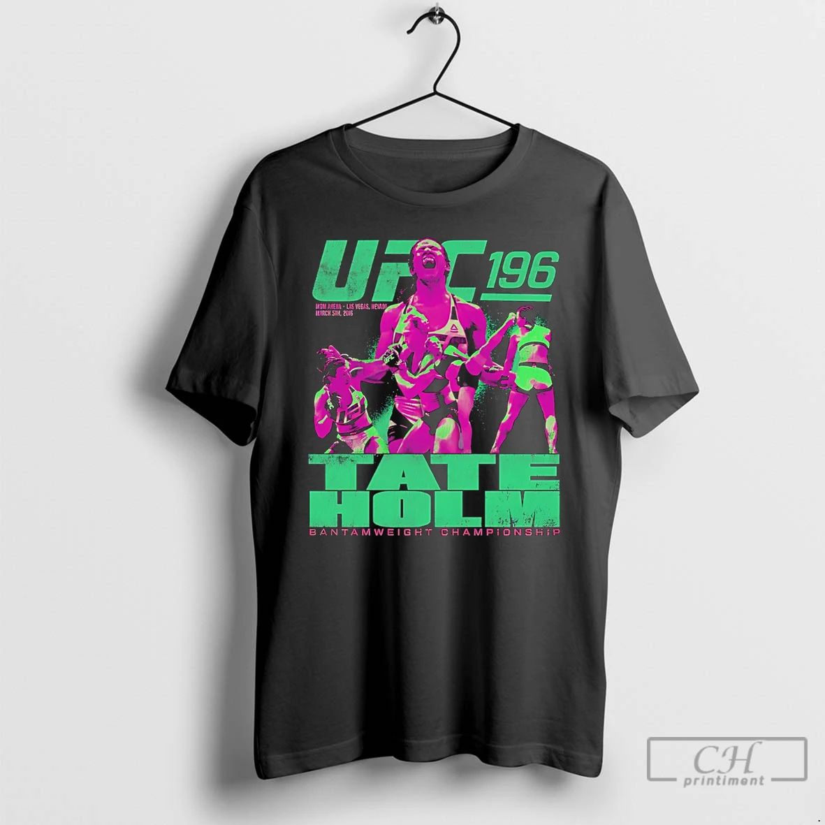 Classic Tate Vs Holm Ufc 196 Featherweight - Adult & Kids T-Shirts, Sweatshirts & Hoodies apparel design preview 1
