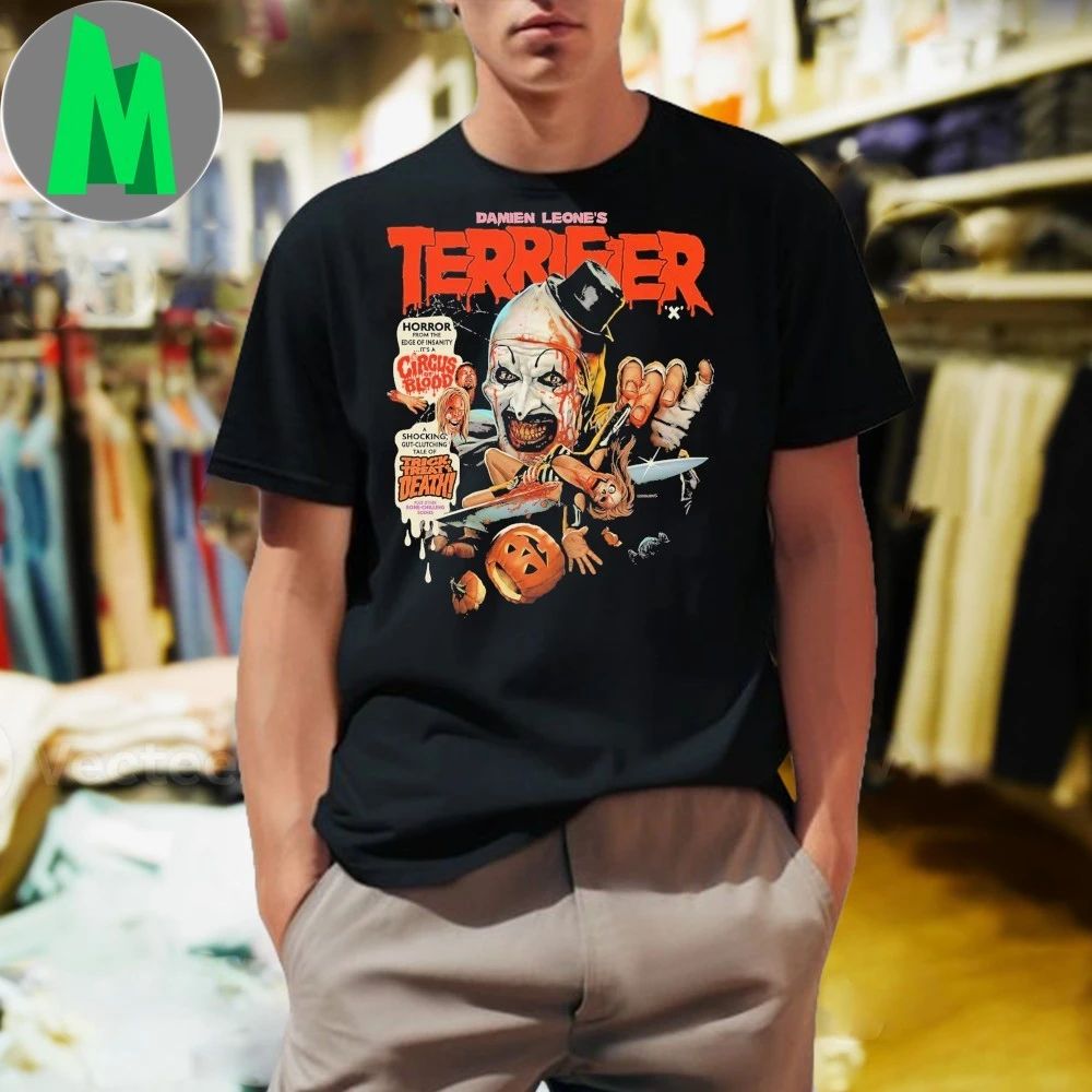 Damien Leone Terrifier - Adult & Kids T-Shirts, Sweatshirts & Hoodies apparel design preview 1