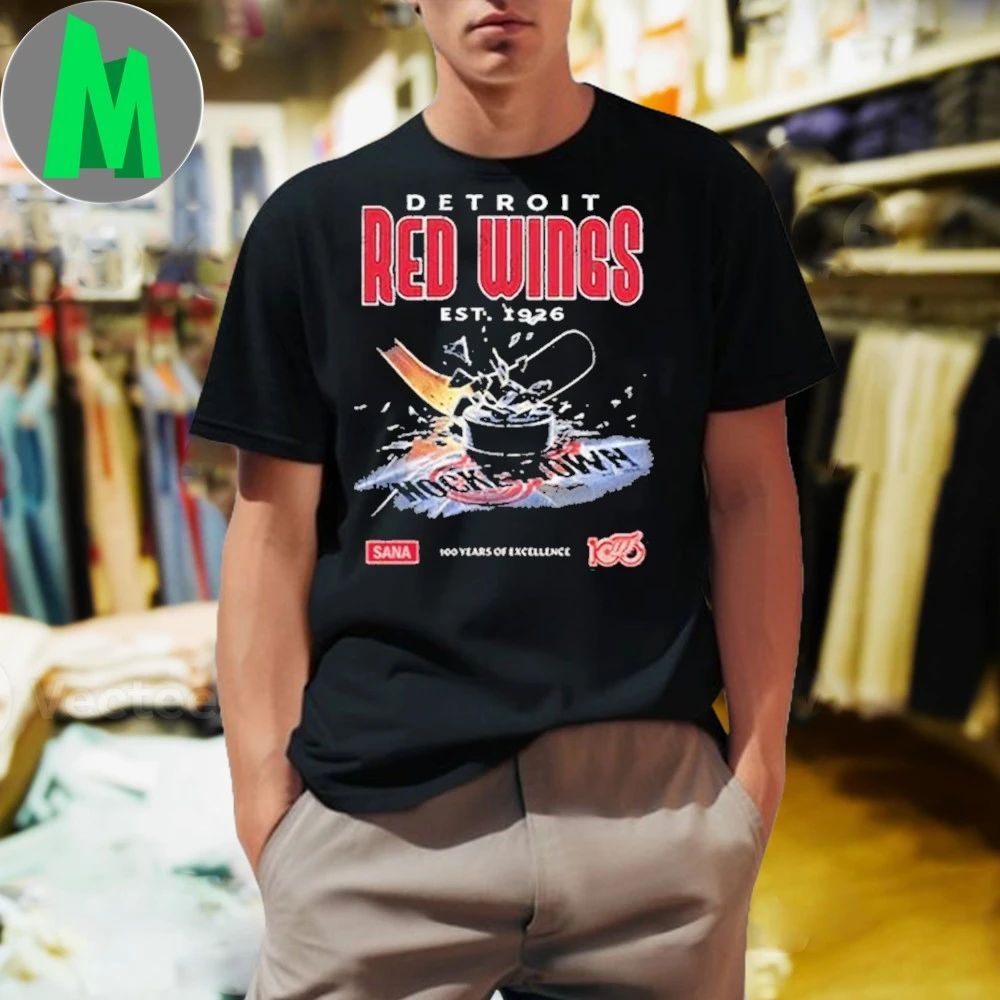 Sana Detroit X Red Wings Hockey Town Hot - Adult & Kids T-Shirts, Sweatshirts & Hoodies apparel design preview 1