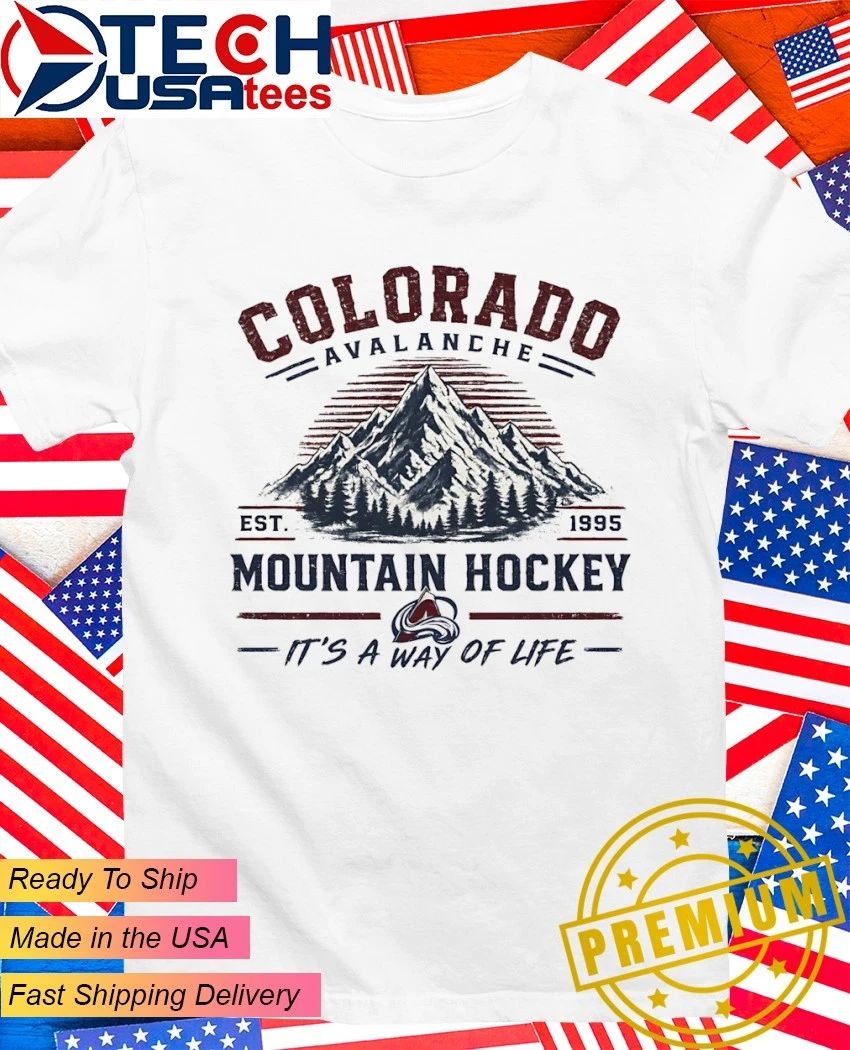 Colorado Avalanche Rocky Mountain Hockey it's a way - Adult & Kids T-Shirts, Sweatshirts & Hoodies apparel design preview 1