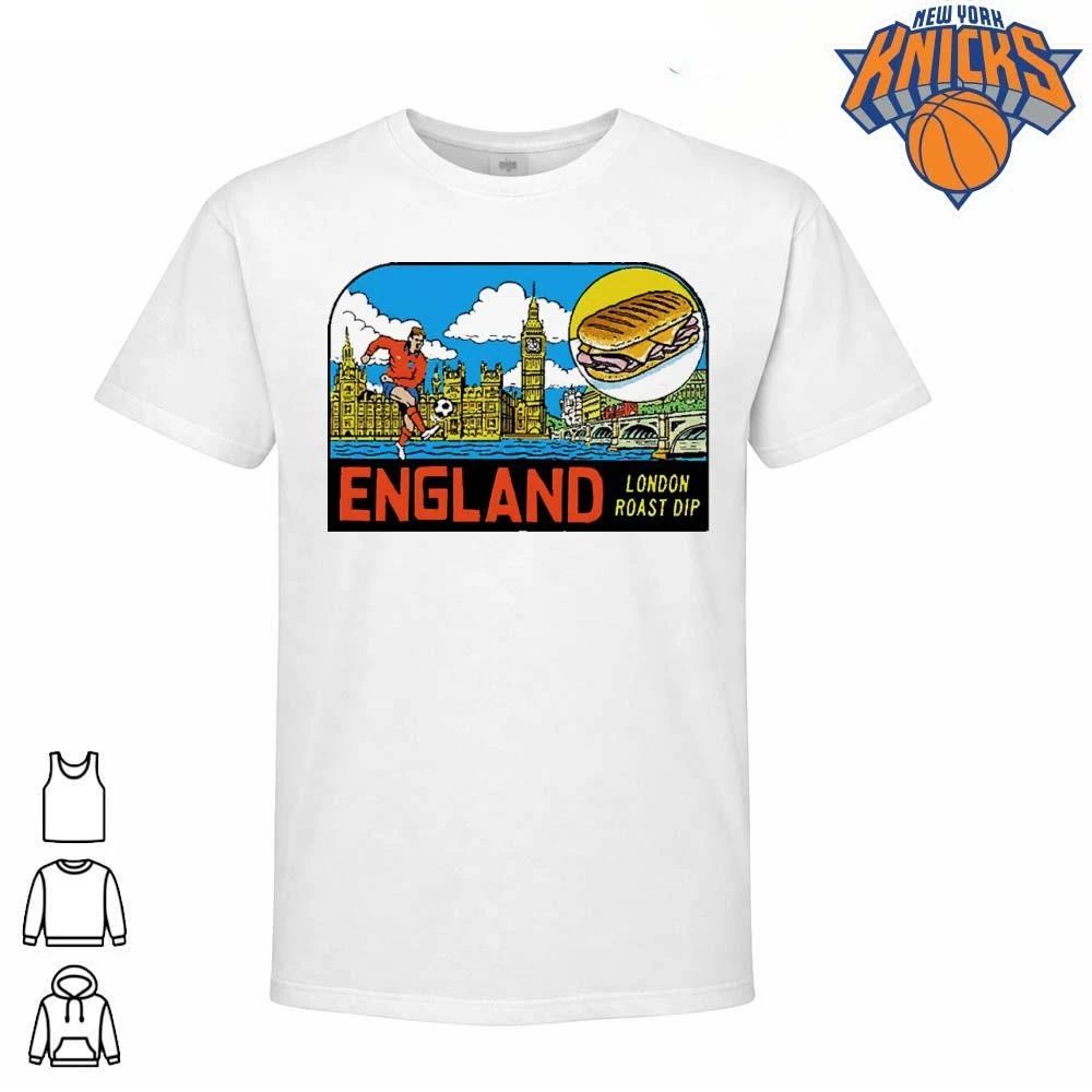 Vintage England Soccer London Roast Dip Big Ben - Adult & Kids T-Shirts, Sweatshirts & Hoodies apparel design preview 1