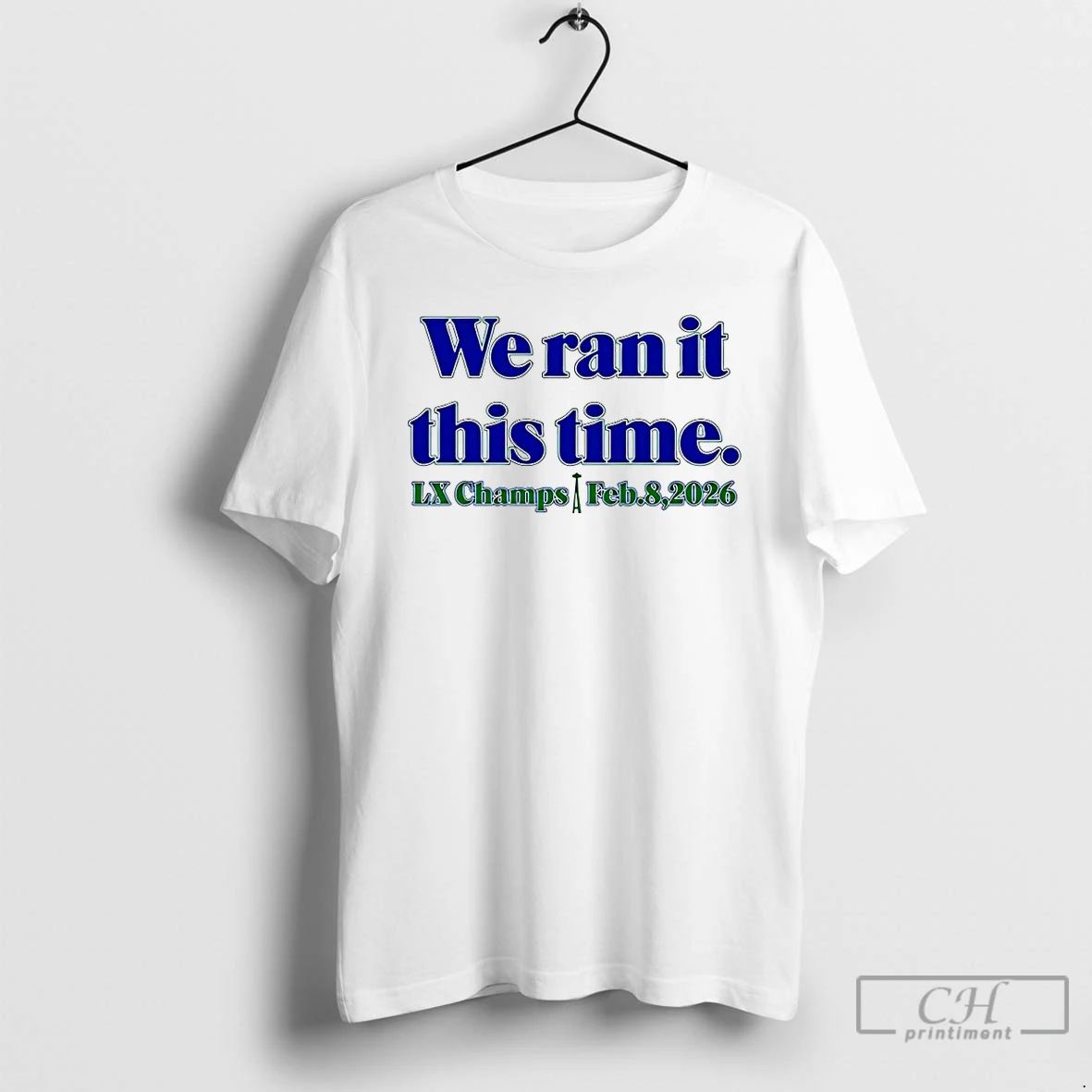 Classic Seahawk We Ran It This Time - Adult & Kids T-Shirts, Sweatshirts & Hoodies apparel design preview 1