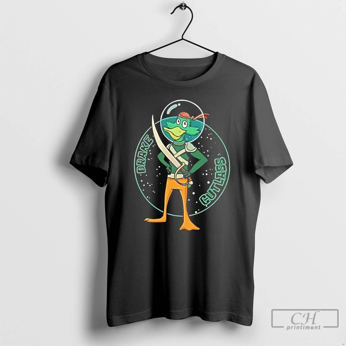 Classic Drake Cutlass Duck Sword - Adult & Kids T-Shirts, Sweatshirts & Hoodies apparel design preview 1
