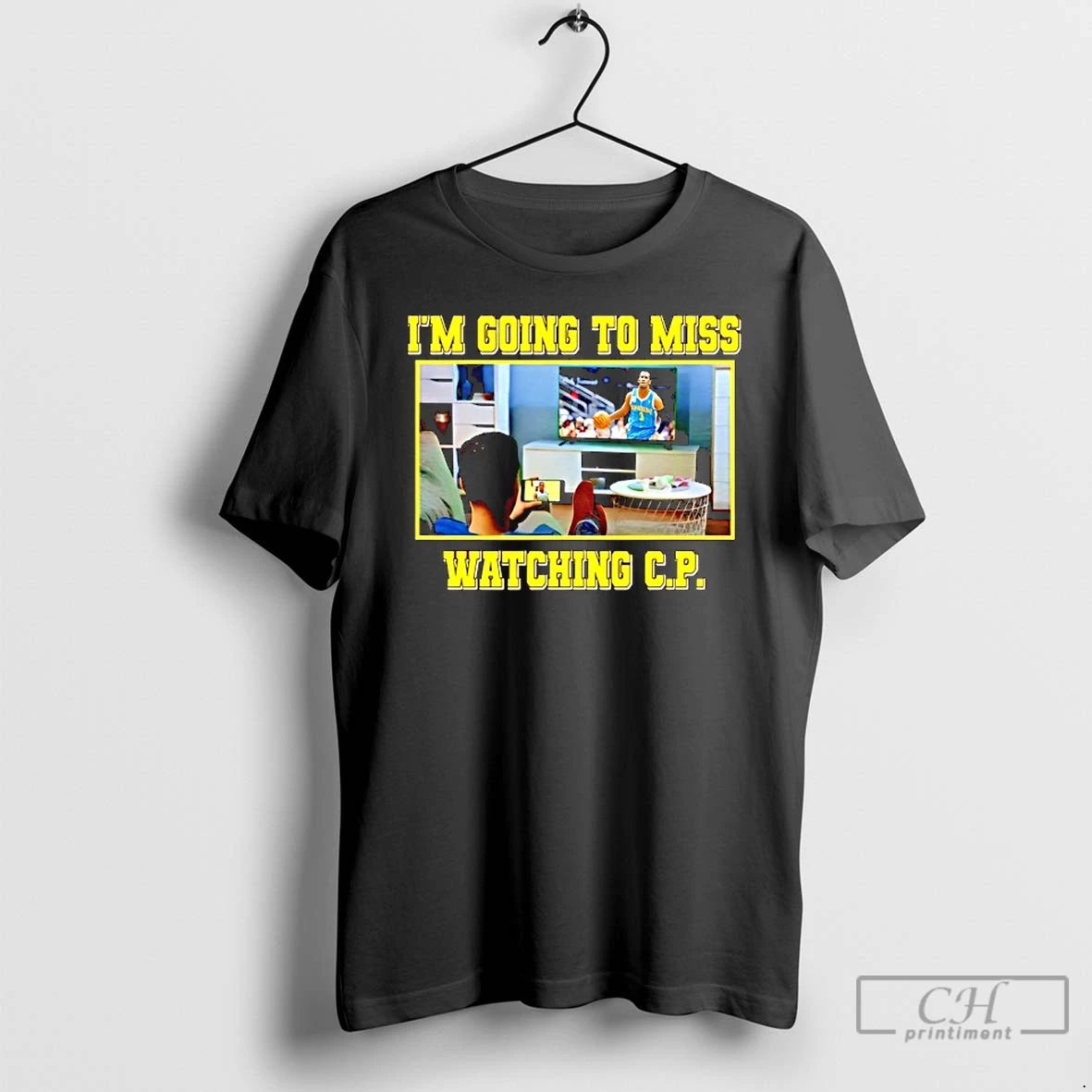 Classic Chris Paul Im Going To Miss Watching C P - Adult & Kids T-Shirts, Sweatshirts & Hoodies apparel design preview 1