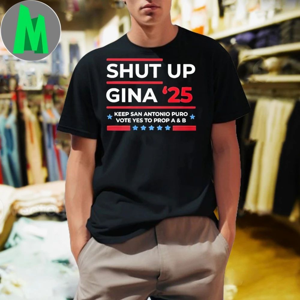 Shut Up Gina 2025 Make Your Voice Heard - Adult & Kids T-Shirts, Sweatshirts & Hoodies apparel design preview 1