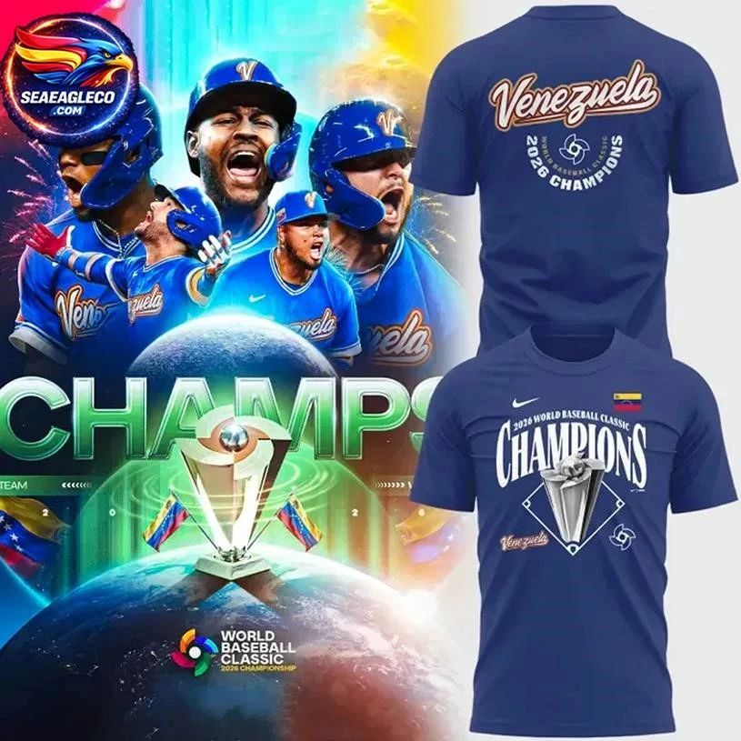 Venezuela Baseball World Classic Champions 2026 For - Adult & Kids T-Shirts, Sweatshirts & Hoodies apparel design preview 1