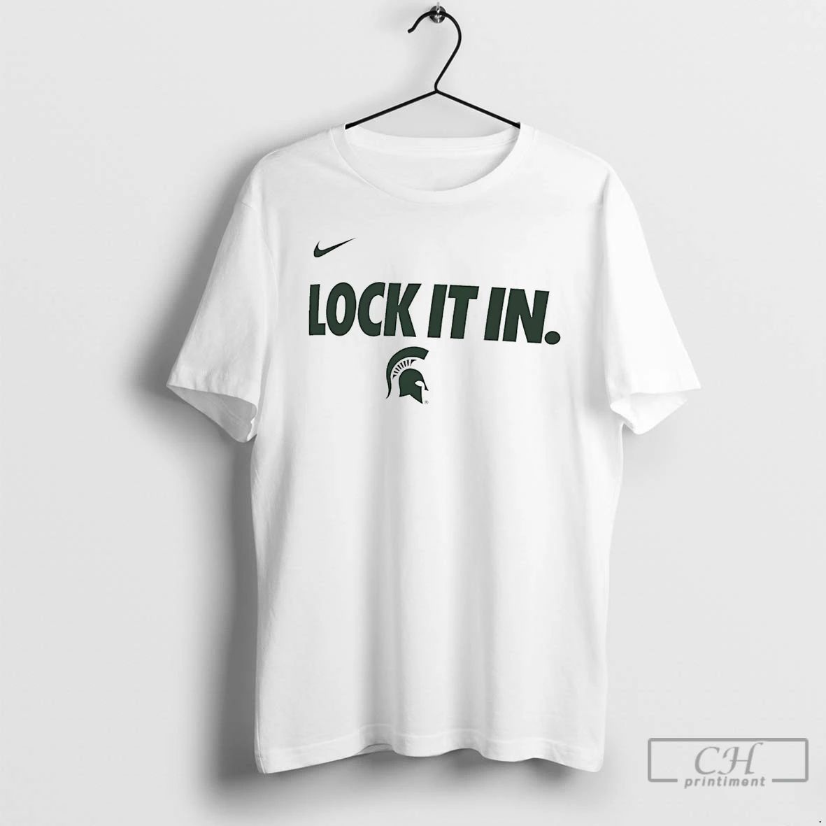 Classic Michigan State Spartans Lock It In Logo - Adult & Kids T-Shirts, Sweatshirts & Hoodies apparel design preview 1