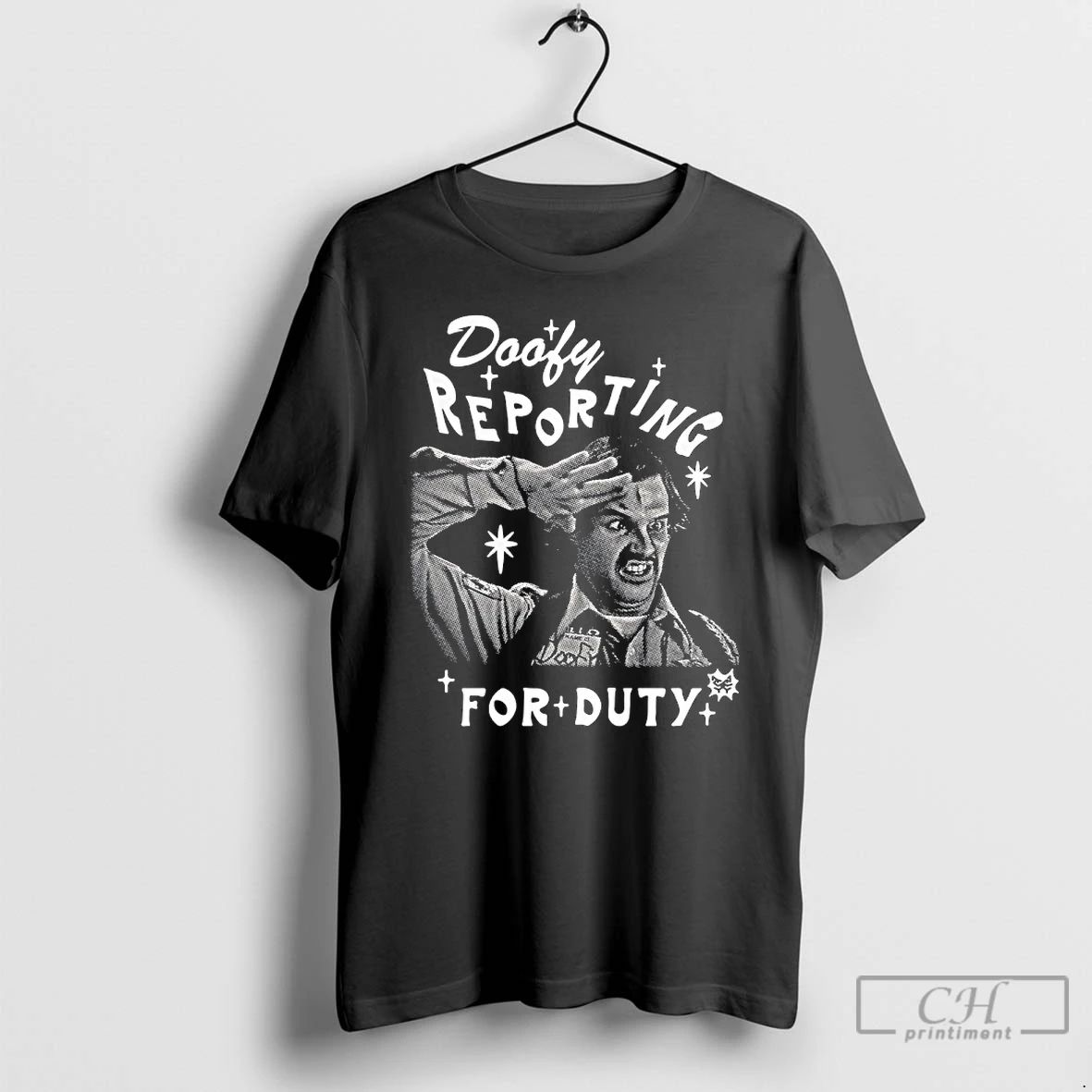 Classic Doofy Reporting For Duty - Adult & Kids T-Shirts, Sweatshirts & Hoodies apparel design preview 1