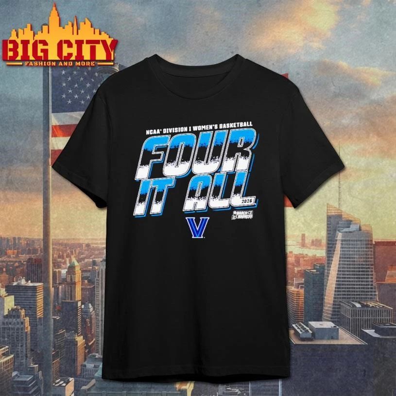 Villanova Wildcats 2026 Ncaa Division I Womens - Adult & Kids T-Shirts, Sweatshirts & Hoodies apparel design preview 1