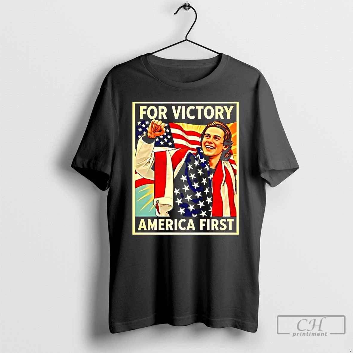 Classic Jack Hughes For Victory America First - Adult & Kids T-Shirts, Sweatshirts & Hoodies apparel design preview 1