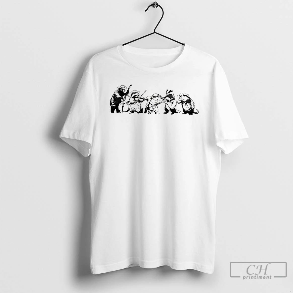 Classic Animal Bluegrass Band - Adult & Kids T-Shirts, Sweatshirts & Hoodies apparel design preview 1