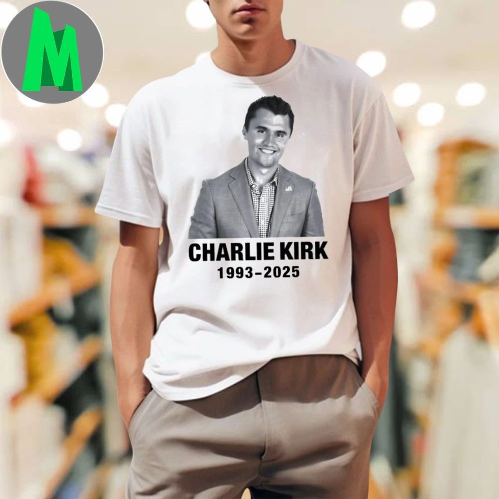 Charlie Kirk Death 1993-2025 - Adult & Kids T-Shirts, Sweatshirts & Hoodies apparel design preview 1
