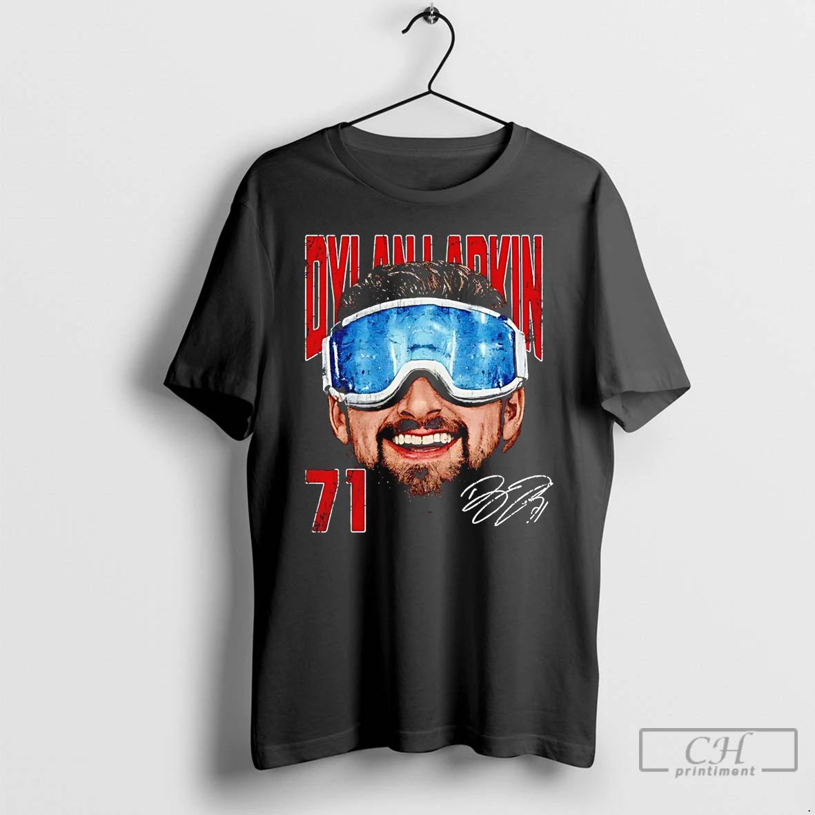 Classic Dylan Larkin Detroit Red Wings Goggles Big - Adult & Kids T-Shirts, Sweatshirts & Hoodies apparel design preview 1