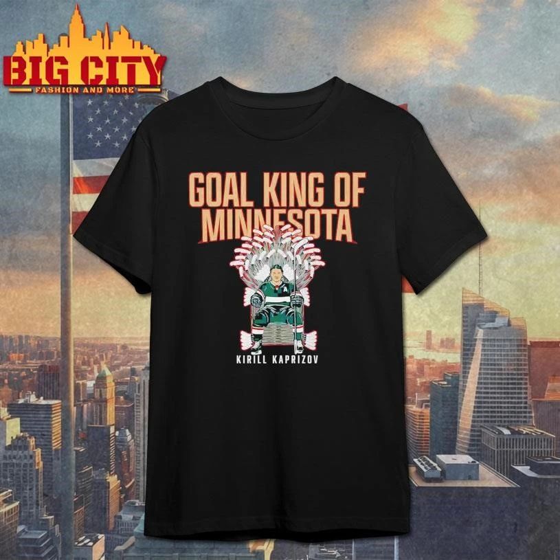 Goal King Of Minnesota Kirill Kaprizov Graphic - Adult & Kids T-Shirts, Sweatshirts & Hoodies apparel design preview 1