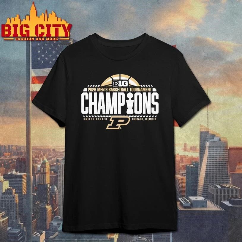 Purdue Boilermakers 2026 Big Ten Men's Basketball - Adult & Kids T-Shirts, Sweatshirts & Hoodies apparel design preview 1