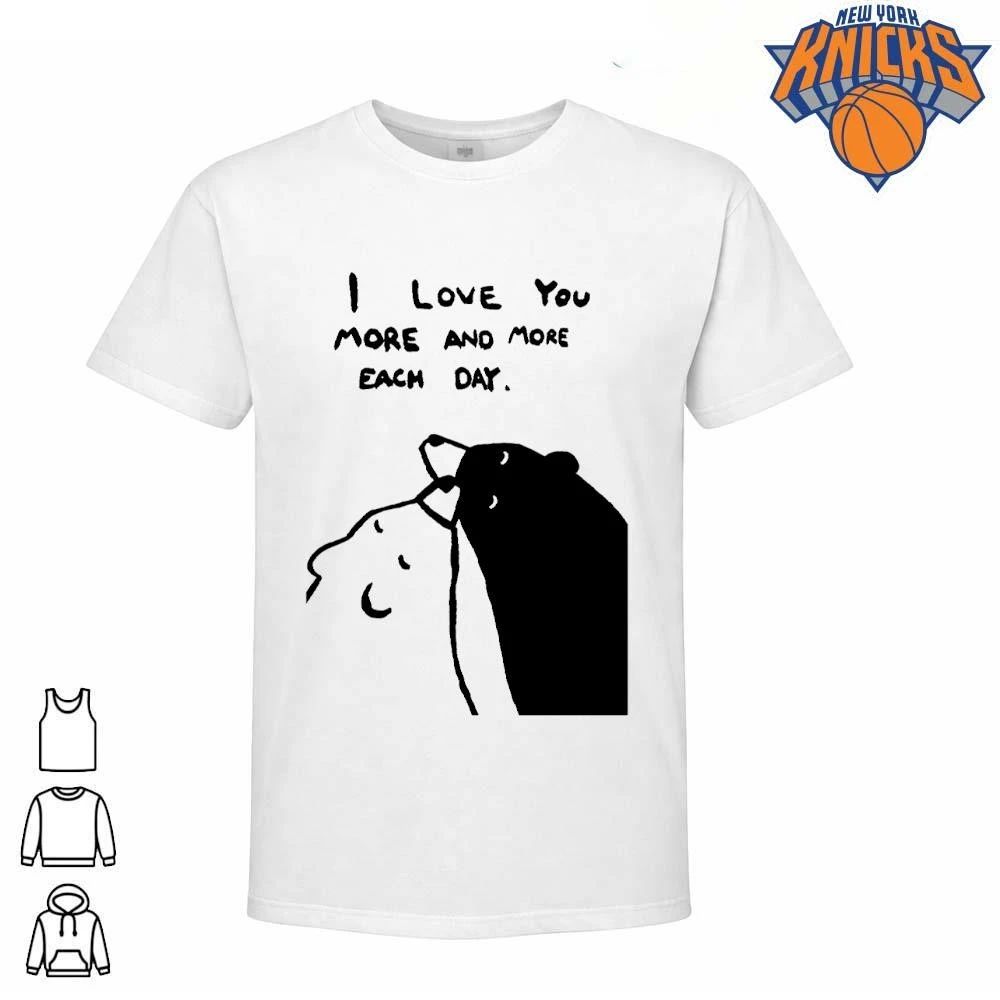 I Love You More Minimalist Polar Black Bear Hug Cute - Adult & Kids T-Shirts, Sweatshirts & Hoodies apparel design preview 1
