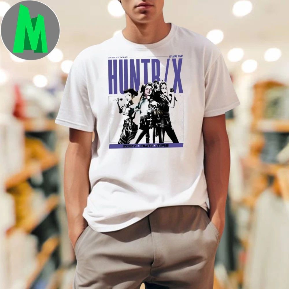 Kpop Demon Hunters Hunter World Tour Zoey Rumi Mira - Adult & Kids T-Shirts, Sweatshirts & Hoodies apparel design preview 1