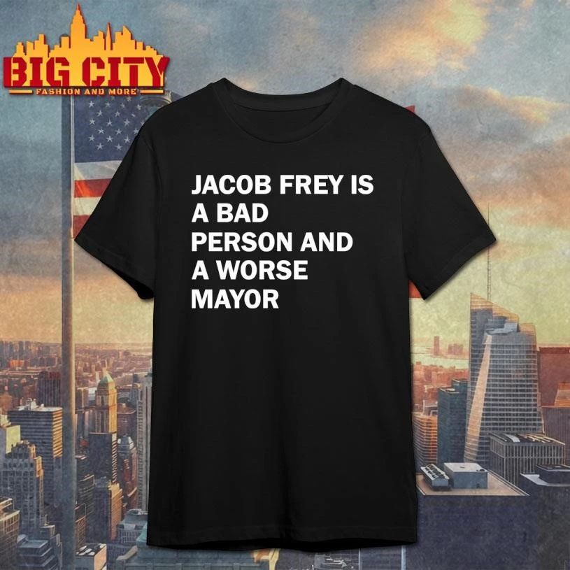 Jacob Frey Is A Bad Person And Worse Mayor Minimalist - Adult & Kids T-Shirts, Sweatshirts & Hoodies apparel design preview 1