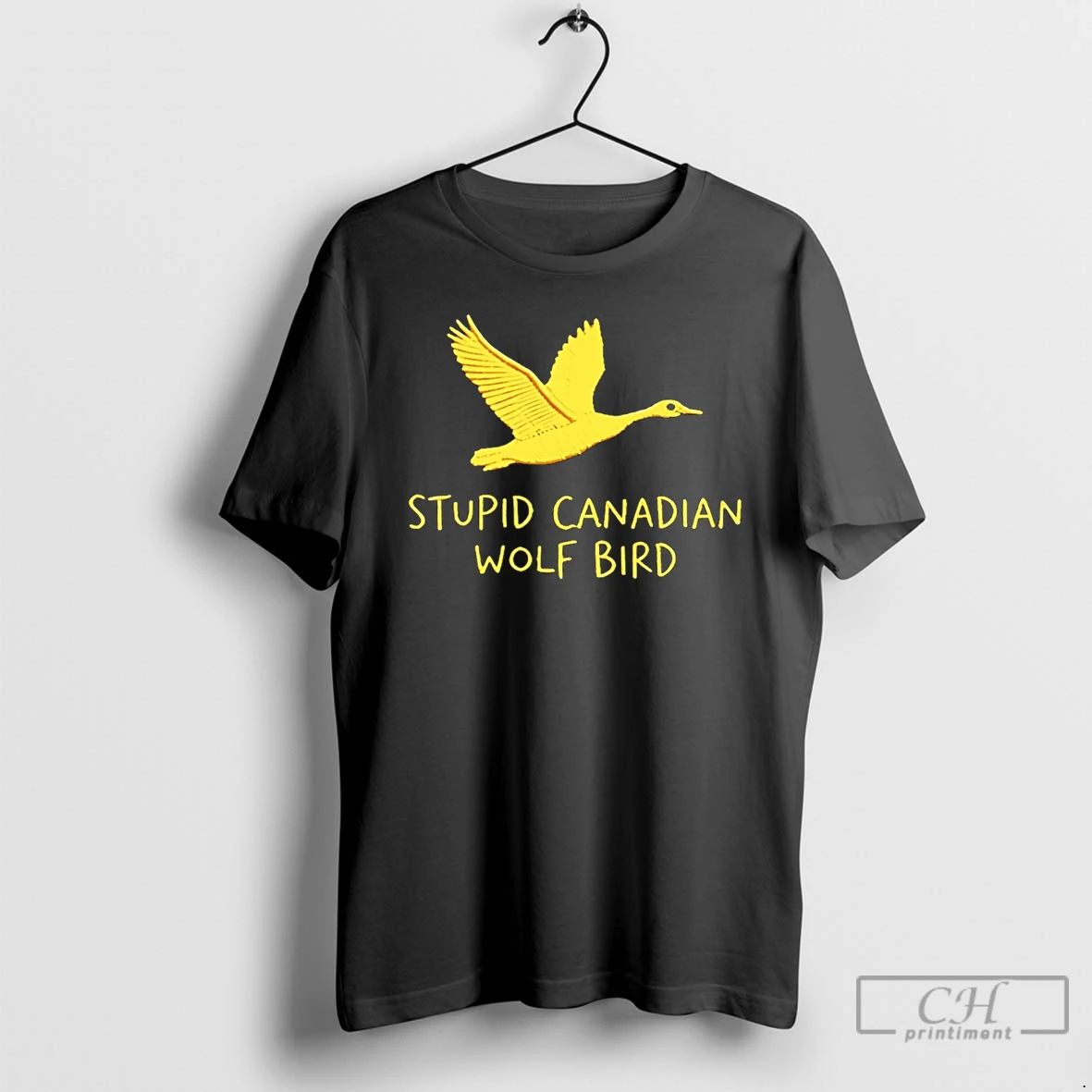 Classic Stupid Canadian Wolf Bird - Adult & Kids T-Shirts, Sweatshirts & Hoodies apparel design preview 1