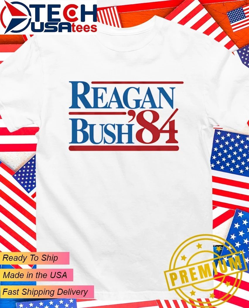 Reagan Bush 1984 Celebrating America's 250th - Adult & Kids T-Shirts, Sweatshirts & Hoodies apparel design preview 1