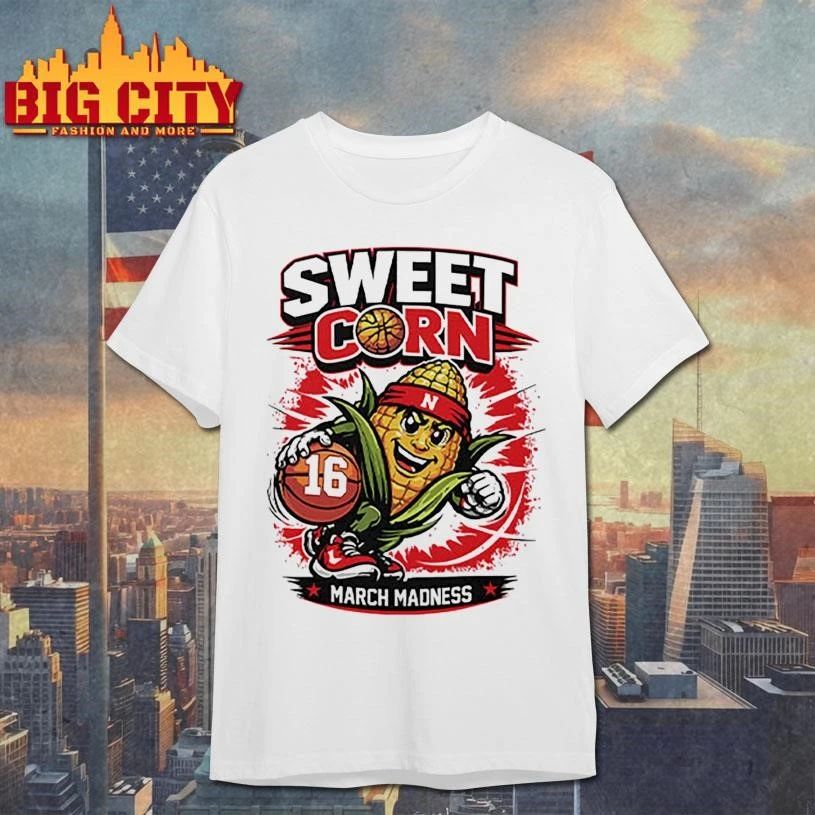 Nebraska Sweet Corn 16 March Madness College - Adult & Kids T-Shirts, Sweatshirts & Hoodies apparel design preview 1
