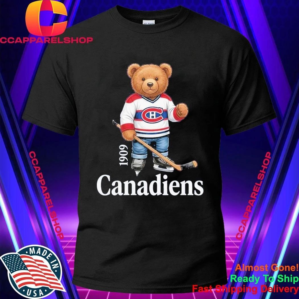 Montreal Canadiens 1909 Bear - Adult & Kids T-Shirts, Sweatshirts & Hoodies apparel design preview 1