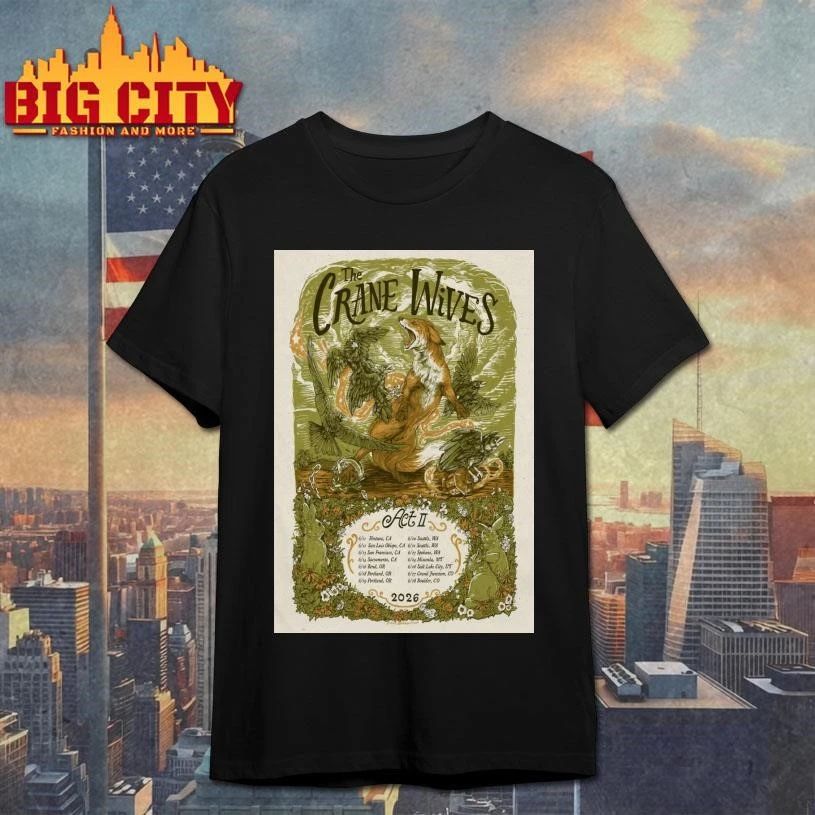 The Crane Wives ACT II June 2026 Concert Poster - Adult & Kids T-Shirts, Sweatshirts & Hoodies apparel design preview 1