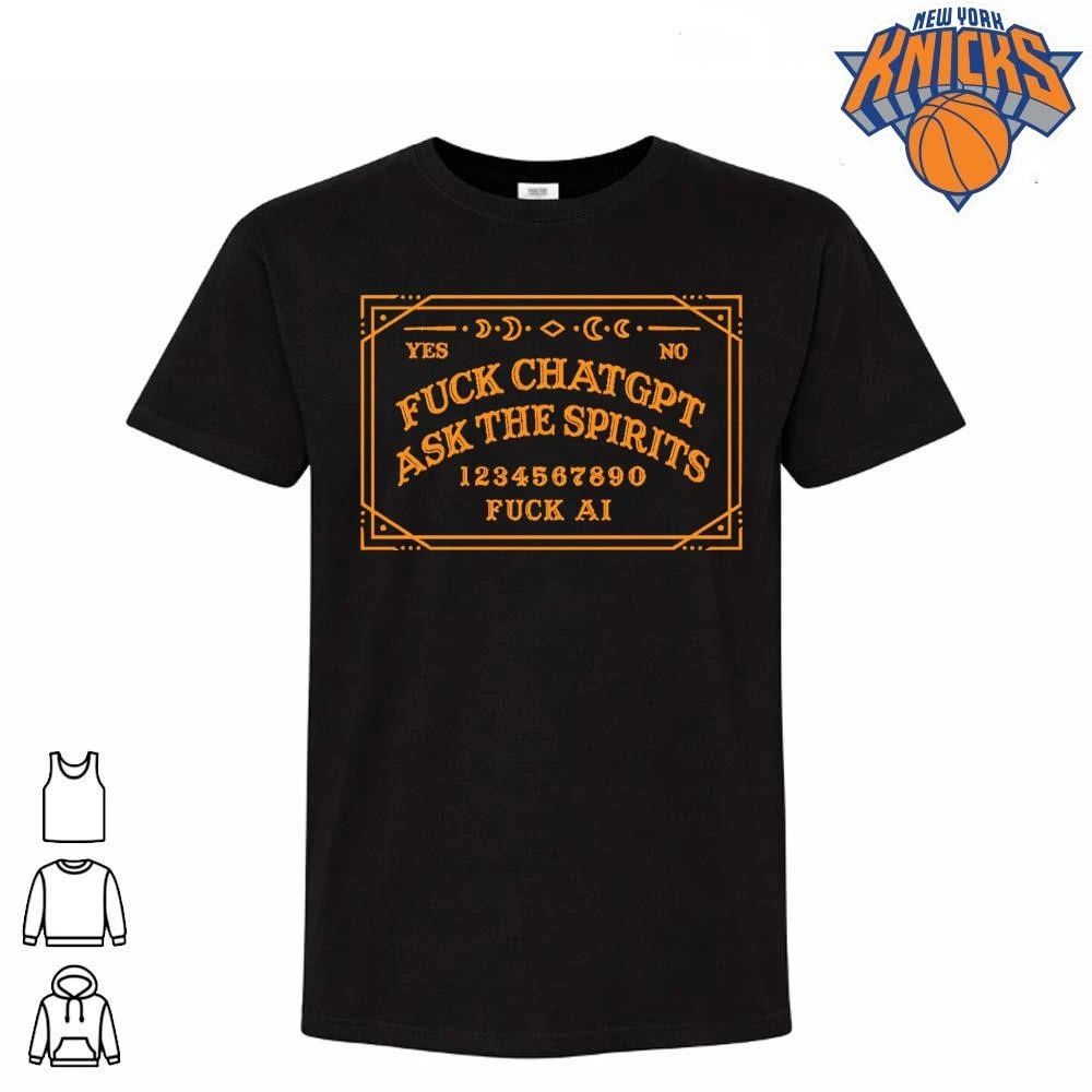 Fuck ChatGPT Ask The Spirits Ouija Board Anti AI - Adult & Kids T-Shirts, Sweatshirts & Hoodies apparel design preview 1