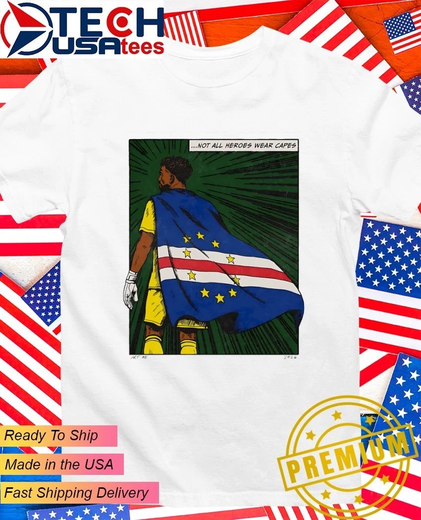 Cape Verde Goalkeeper Vozinha not all heroes wear - Adult & Kids T-Shirts, Sweatshirts & Hoodies apparel design preview 1