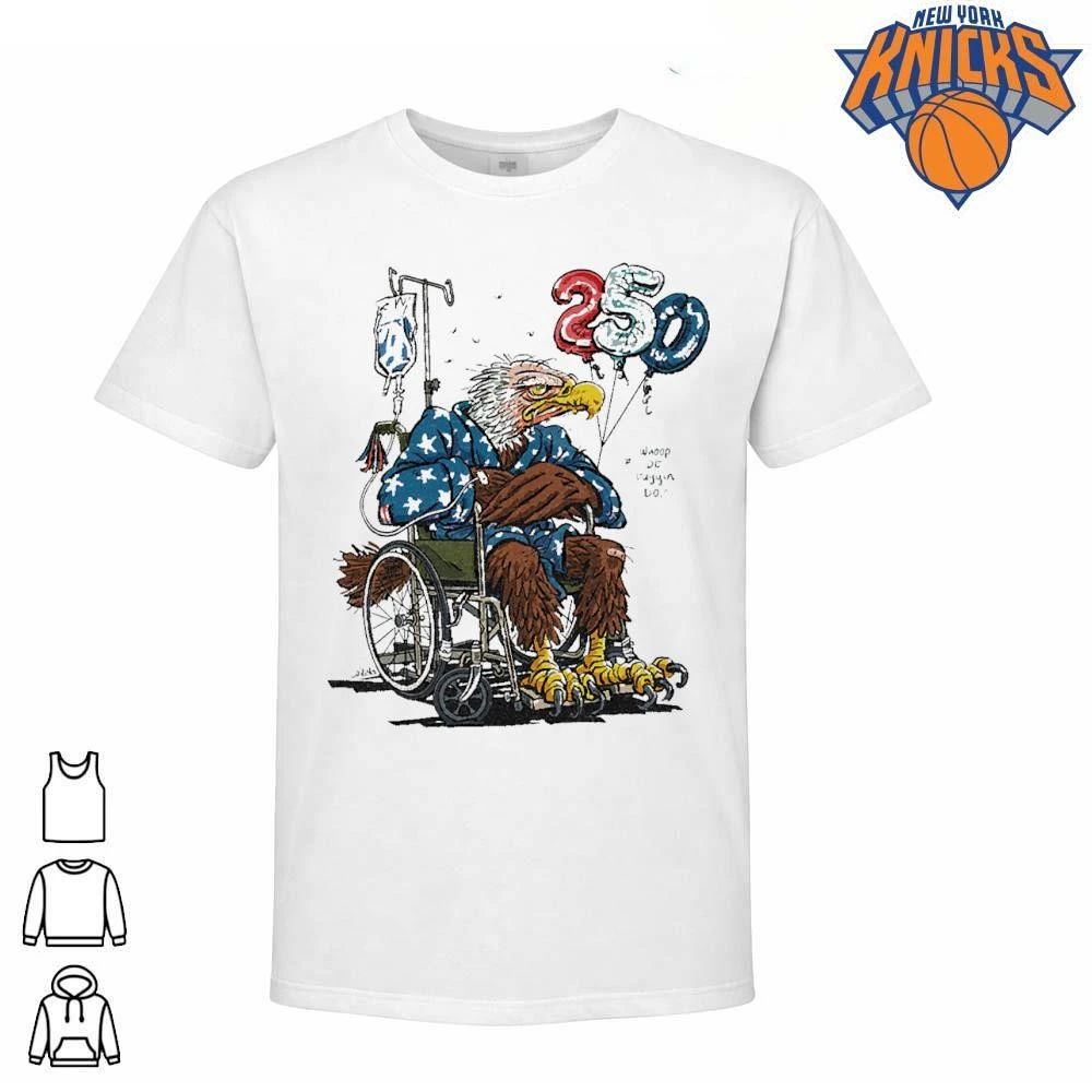Funny Grumpy Bald Eagle Wheelchair US 250th Birthday - Adult & Kids T-Shirts, Sweatshirts & Hoodies apparel design preview 1