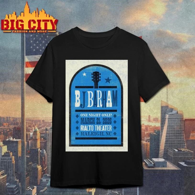 BJ Barham of American Aquarium at the Rialto Theatre - Adult & Kids T-Shirts, Sweatshirts & Hoodies apparel design preview 1
