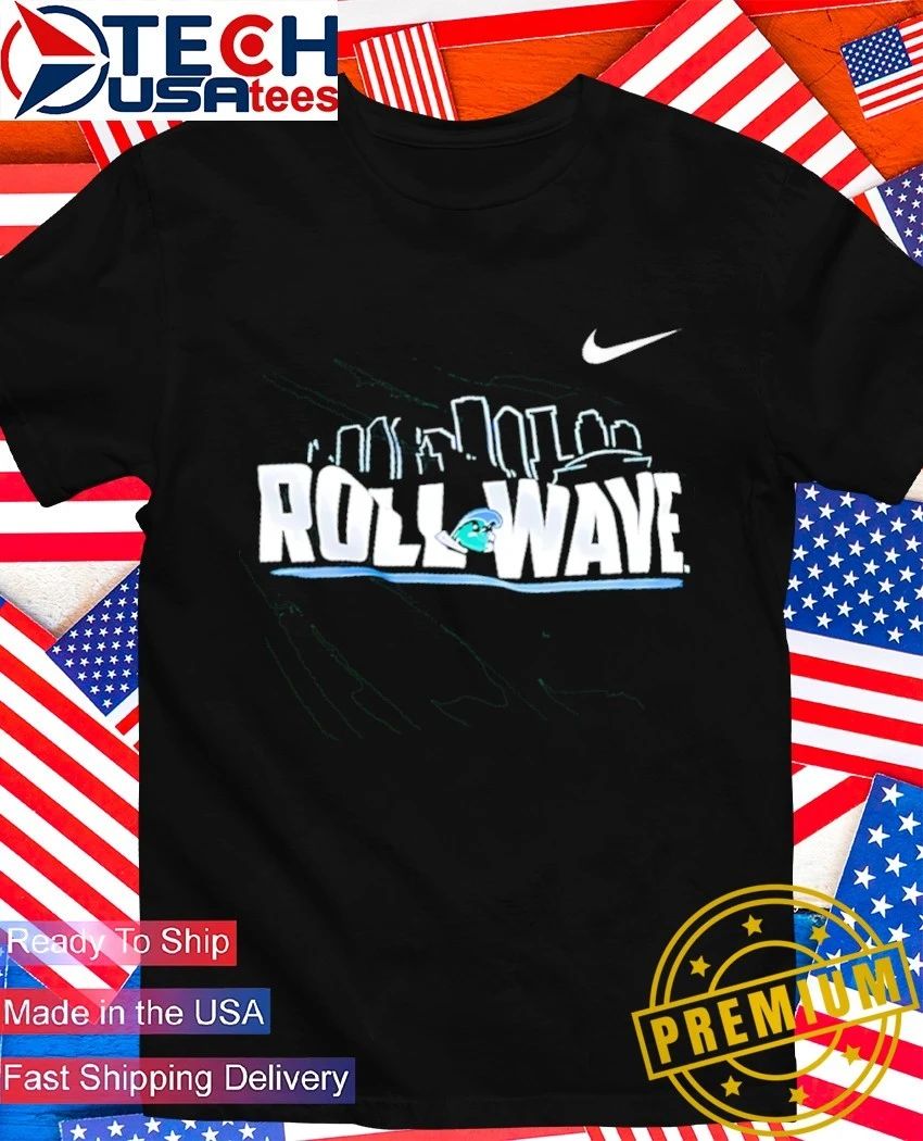 Tulane Green Wave Roll skyline - Adult & Kids T-Shirts, Sweatshirts & Hoodies apparel design preview 1