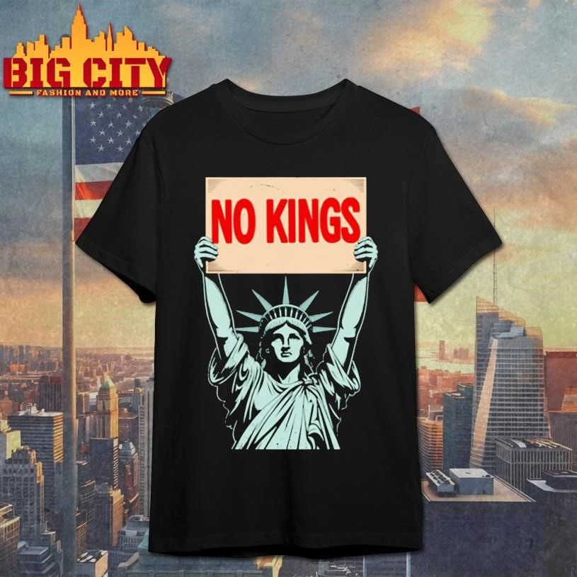 Statue Of Liberty No Kings Anti Trump - Adult & Kids T-Shirts, Sweatshirts & Hoodies apparel design preview 1