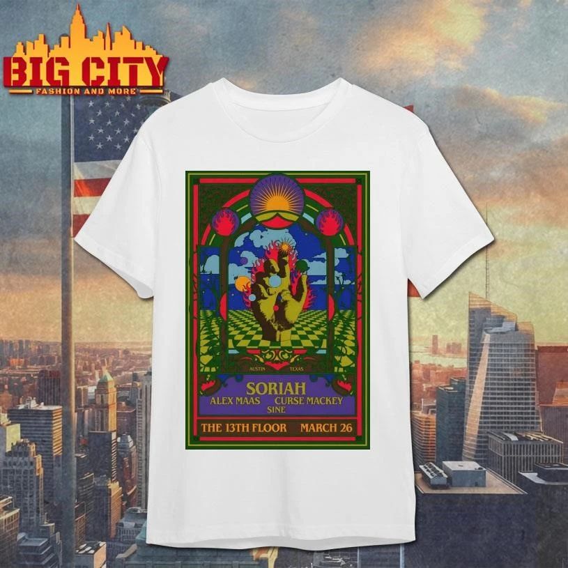 SORIAH In Austin TX On Mar 26 2026 Poster - Adult & Kids T-Shirts, Sweatshirts & Hoodies apparel design preview 1