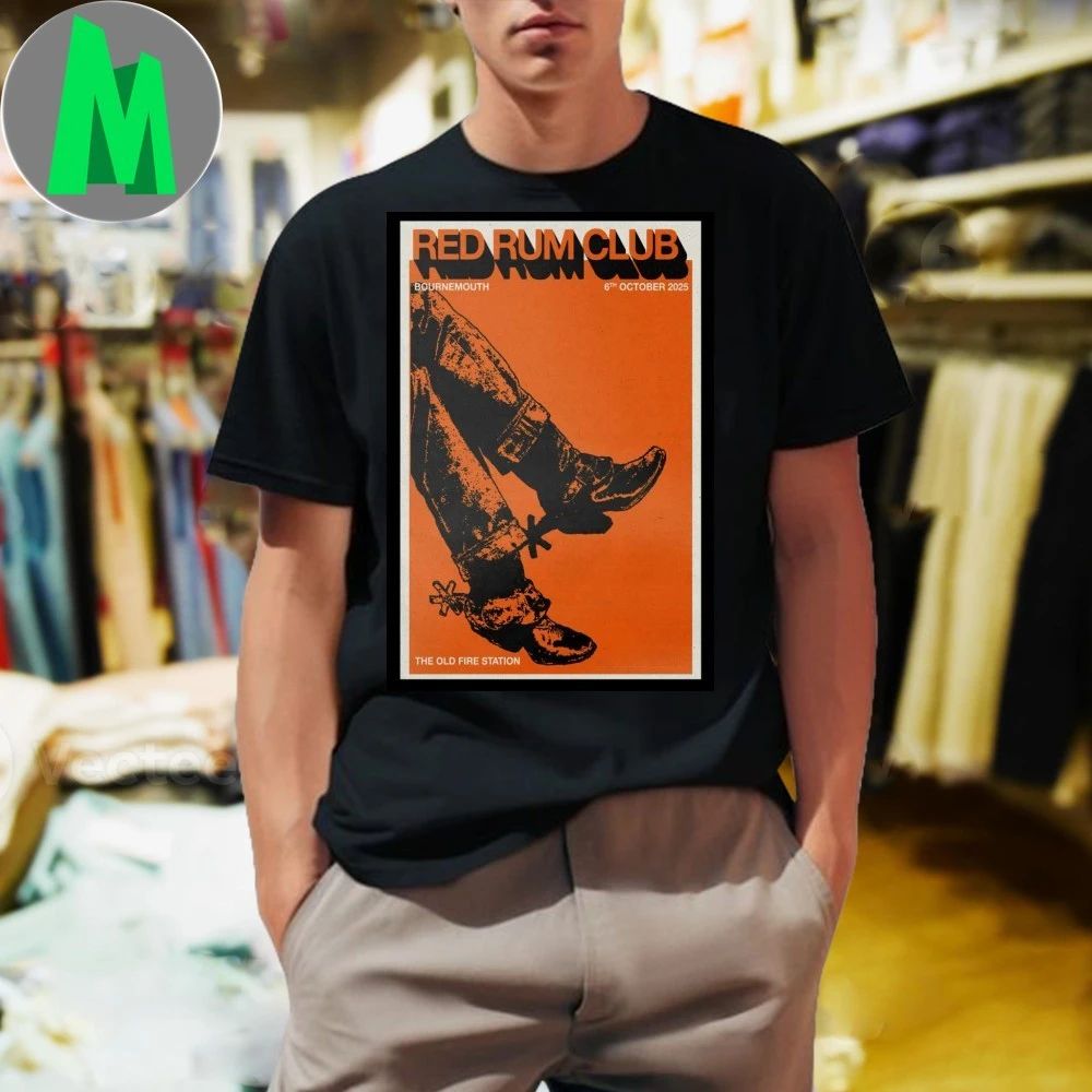 Red Rum Club Oct 6, 2025 Old Fire Station, - Adult & Kids T-Shirts, Sweatshirts & Hoodies apparel design preview 1