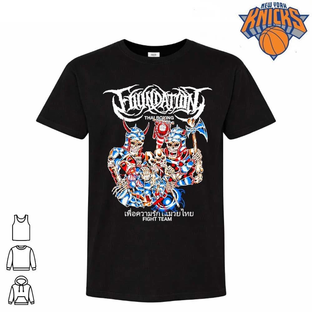 Foundation Thai Boxing Fight Team Skeleton Skull - Adult & Kids T-Shirts, Sweatshirts & Hoodies apparel design preview 1