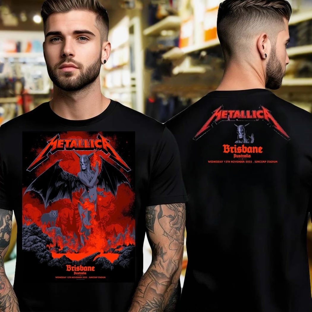 Metallica M72 Brisbane Australia Pop-up Store Event - Adult & Kids T-Shirts, Sweatshirts & Hoodies apparel design preview 1