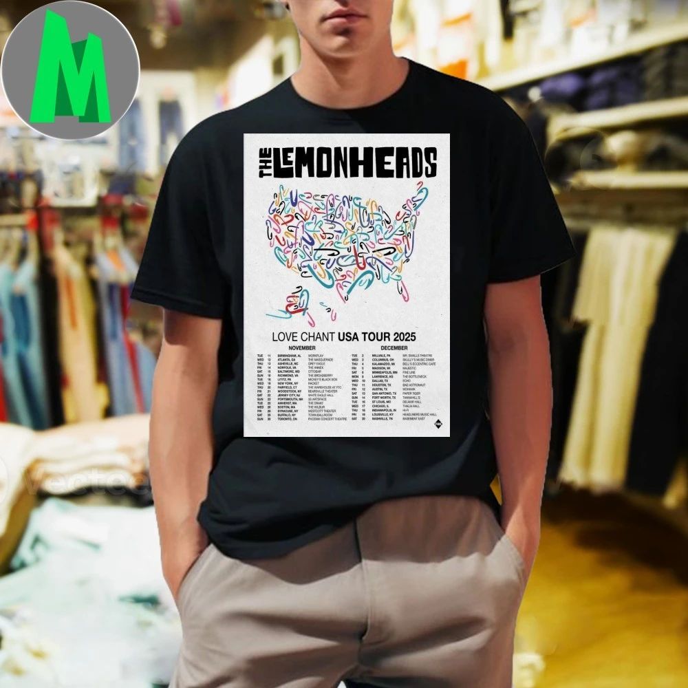 The Lemonheads Love Chant USA Tour 2025 Poster - Adult & Kids T-Shirts, Sweatshirts & Hoodies apparel design preview 1