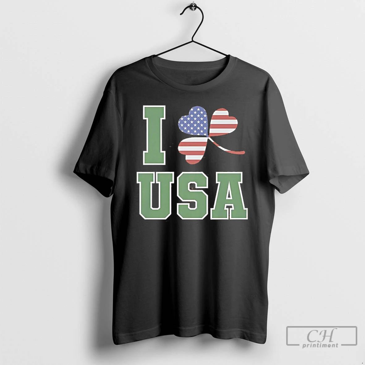 Classic I Love Usa St Patricks Day - Adult & Kids T-Shirts, Sweatshirts & Hoodies apparel design preview 1