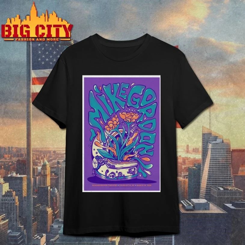 Mike Gordan Charlotte 3.19.2026 Poster - Adult & Kids T-Shirts, Sweatshirts & Hoodies apparel design preview 1