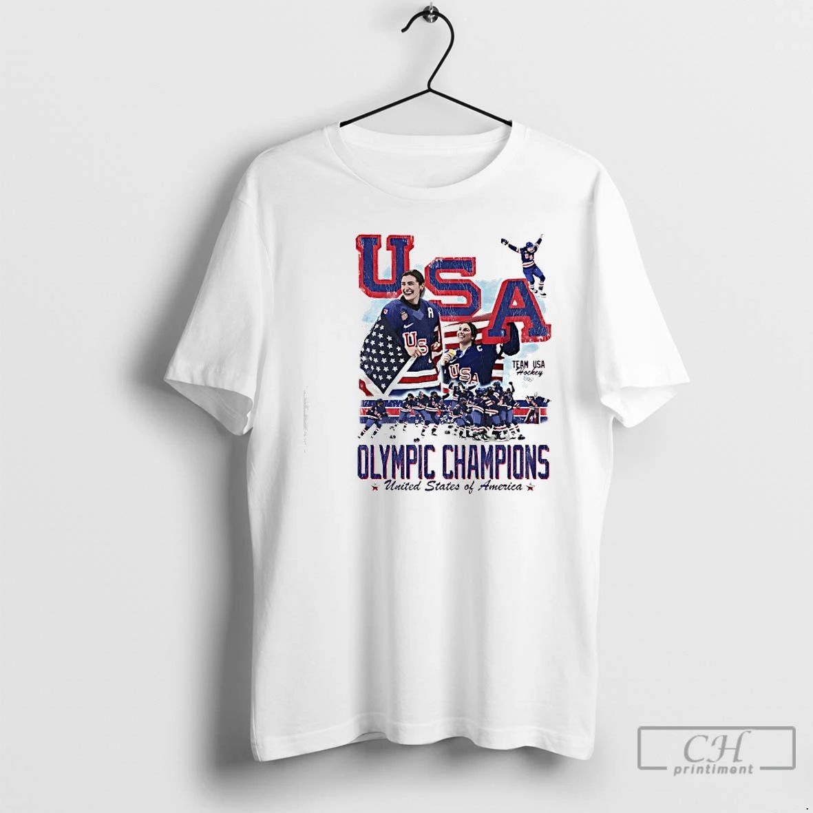 Classic Megan Keller Ice Hockey 2026 Oplympic - Adult & Kids T-Shirts, Sweatshirts & Hoodies apparel design preview 1