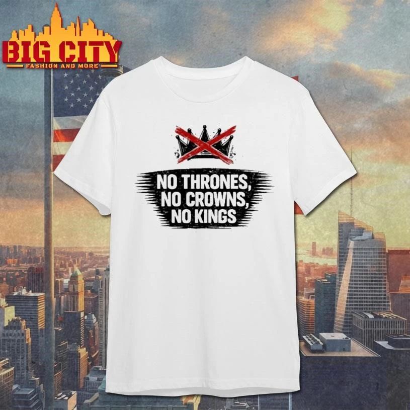 No Thrones, Crowns, Kings Anti-Trump Graphic - Adult & Kids T-Shirts, Sweatshirts & Hoodies apparel design preview 1