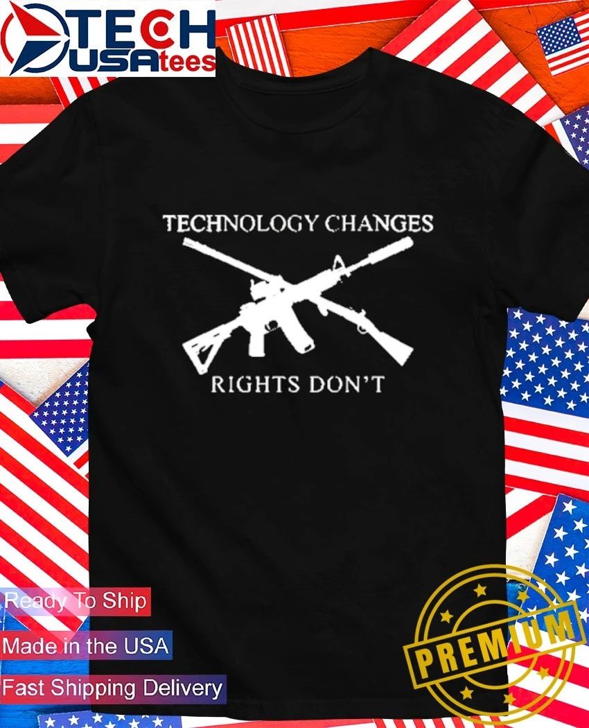 Technology changes rights don't second amendment - Adult & Kids T-Shirts, Sweatshirts & Hoodies apparel design preview 1